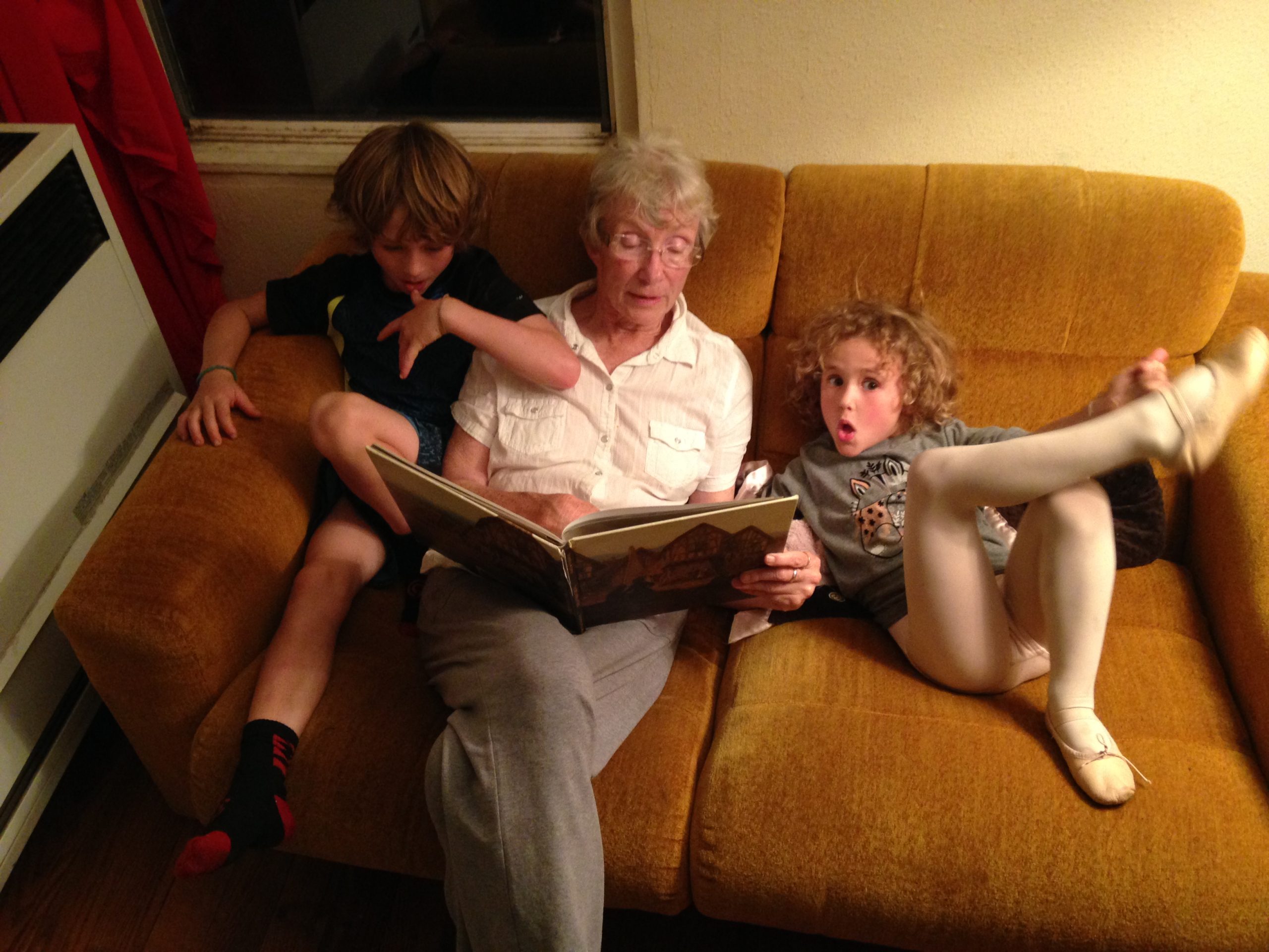 Reading to Bellamy and Rosa