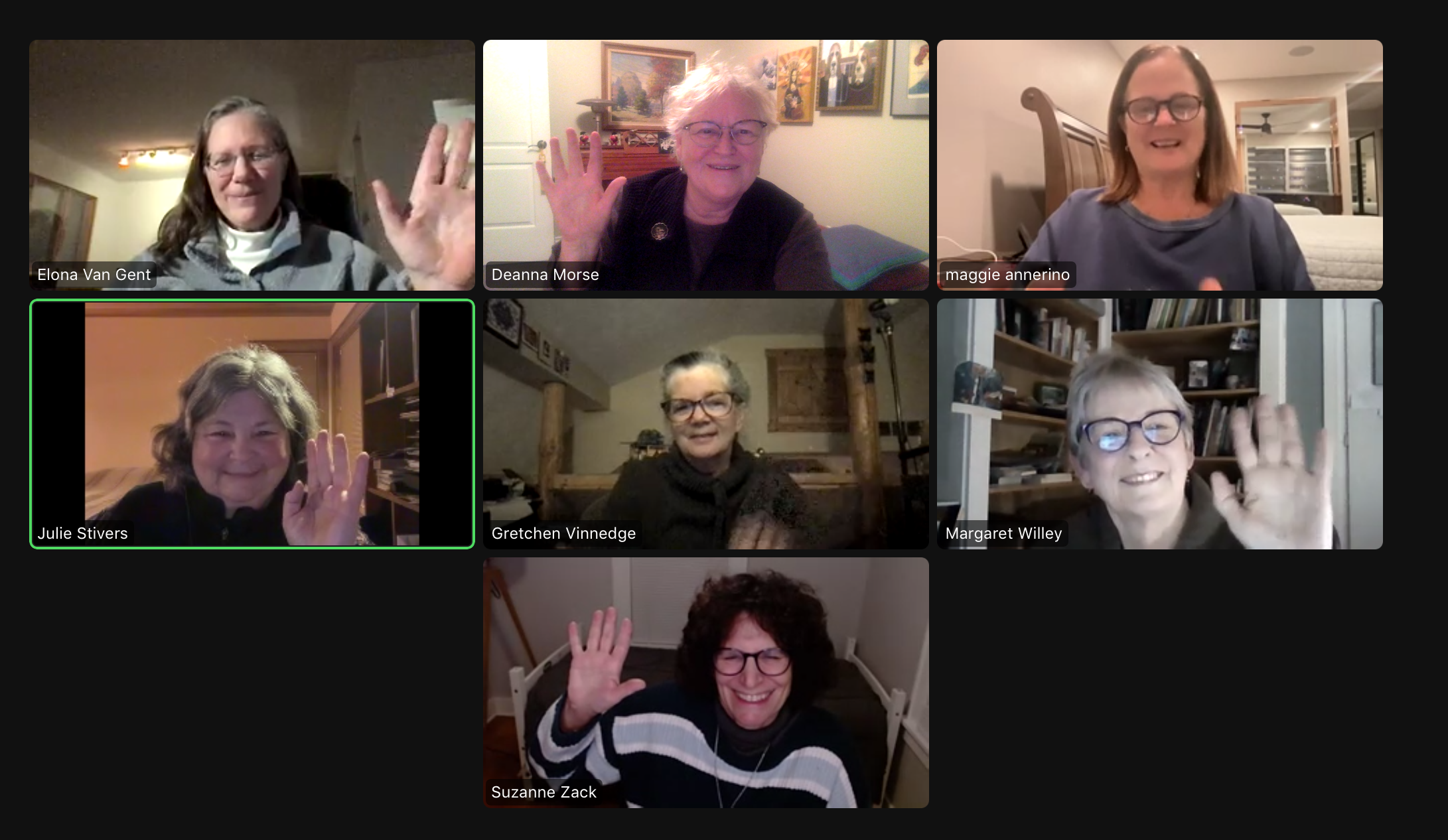 Lois Cole Memorial Book Club meeting